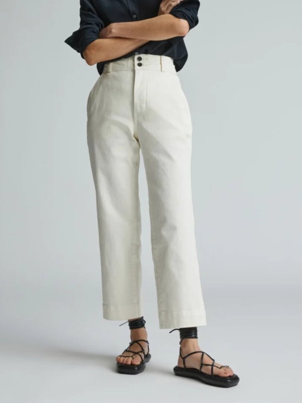 NWT Everlane The Organic Straight-Leg Pant, Size 6